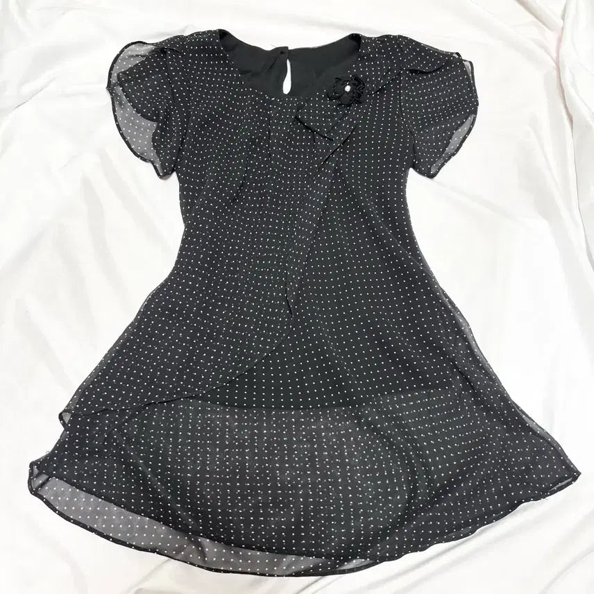 [BUNJANG] Vintage Dot Pattern Dress / 빈티지 공겜여주 도트 원피스