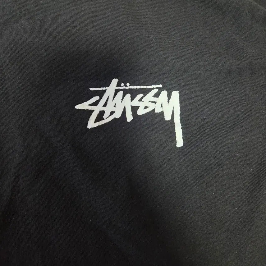 [BUNJANG] [L]stussy 스투시 리플렉션 자수정 티셔츠 블랙 / [L]stussy 스투시 리플렉션 자수정 티셔츠 블랙