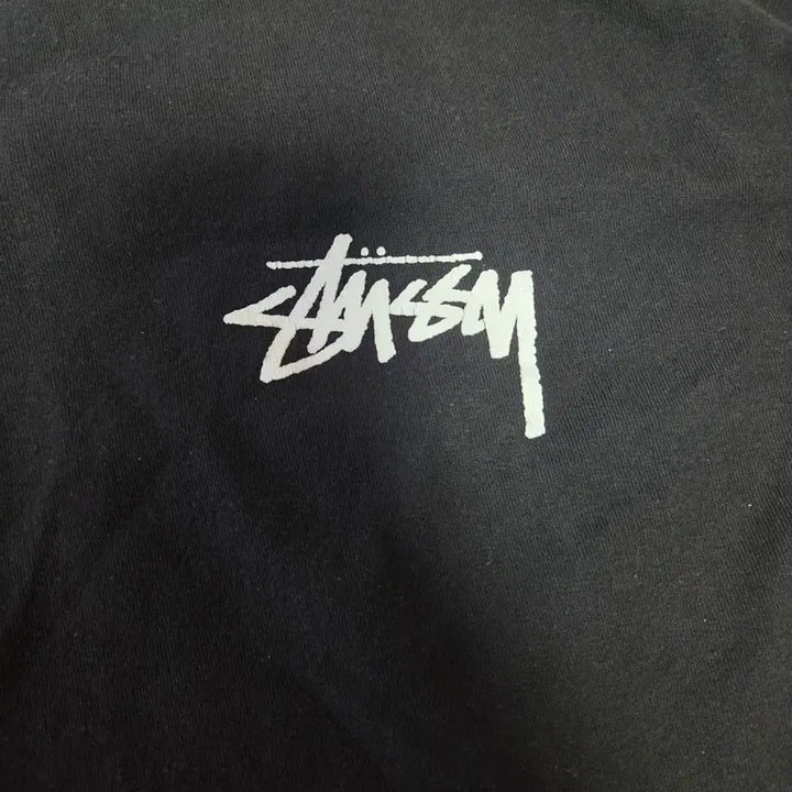 [BUNJANG] [L]stussy 스투시 리플렉션 자수정 티셔츠 블랙 / [L]stussy 스투시 리플렉션 자수정 티셔츠 블랙