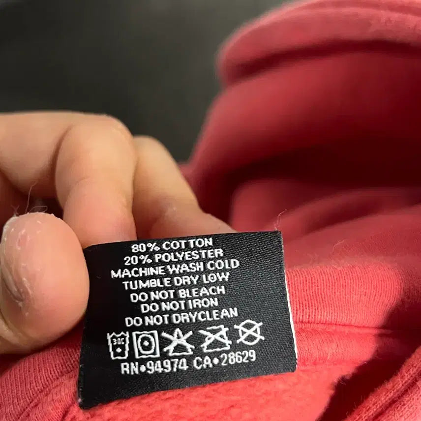 [BUNJANG] Stussy Flower Logo Hoodie Pink L / 스투시 플라워 로고 후드 핑크 L