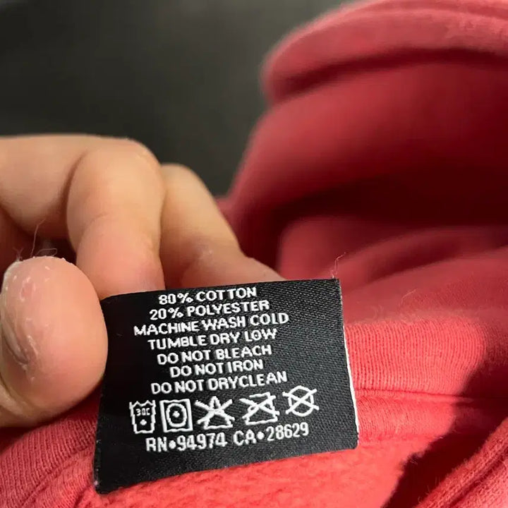 [BUNJANG] Stussy Flower Logo Hoodie Pink L / 스투시 플라워 로고 후드 핑크 L