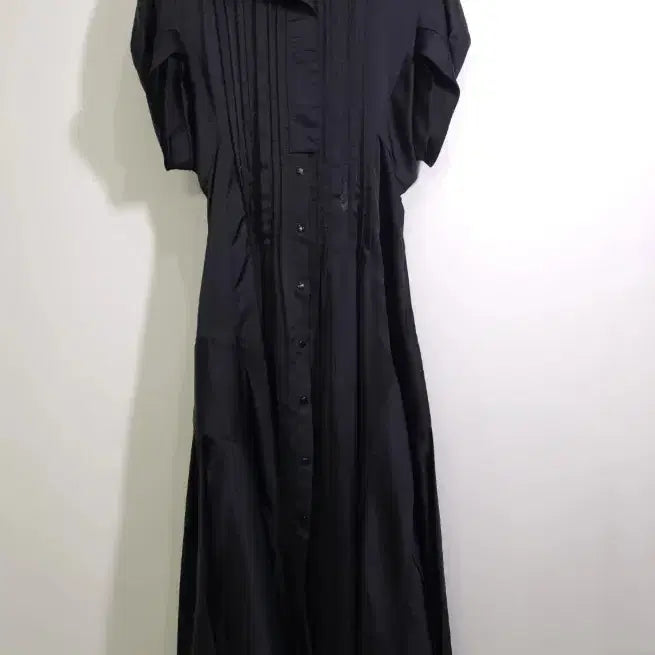 [BUNJANG] System Black Shirt Dress / 시스템 블랙 셔츠 원피스 55
