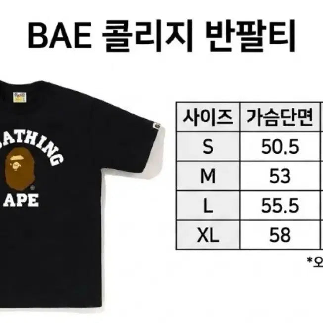 [SOLD OUT] 특가! BAP 베이프 반팔 남녀공용