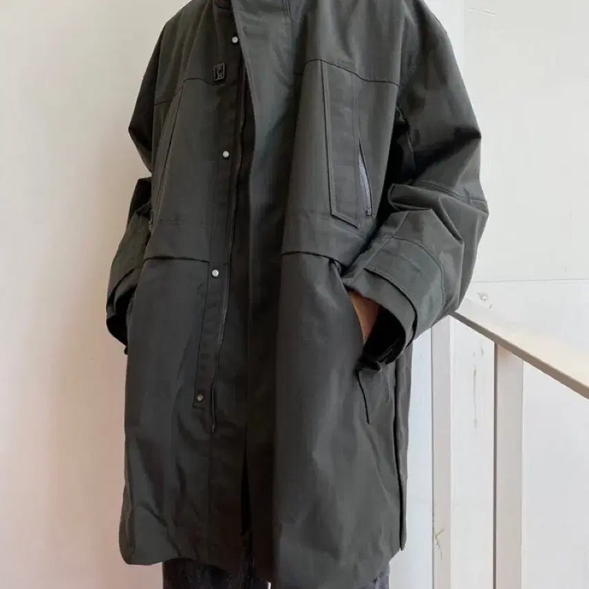 [BUNJANG] Wooyoungmi 22FW Cordura Oversized Jumper / 우영미 22FW 코듀라 오버핏 점퍼 (그레이, 50 / 105-110)