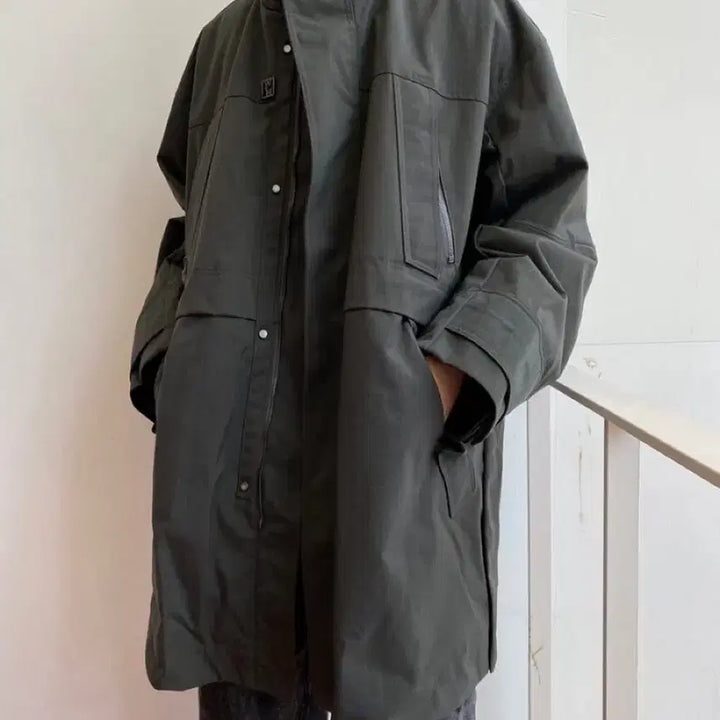 [BUNJANG] Wooyoungmi 22FW Cordura Oversized Jumper / 우영미 22FW 코듀라 오버핏 점퍼 (그레이, 50 / 105-110)