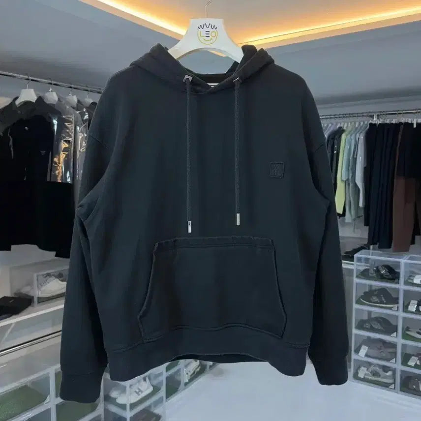 [BUNJANG] Wooyoungmi Flower Back Logo Hoodie / 우영미 플라워 후드티
