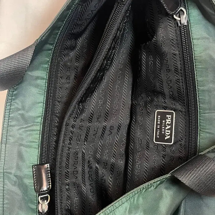 [BUNJANG] Prada Nylon Shopper Bag Shoulder Bag Deep Green / 프라다 나일론 쇼퍼백 숄더백 딥그린