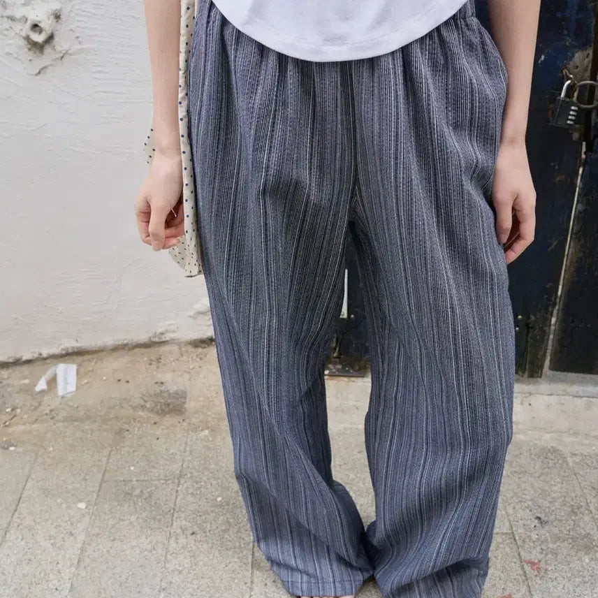 [BUNJANG] Julia Pepe Striped Pants / 줄리아페페 스트라이트 팬츠