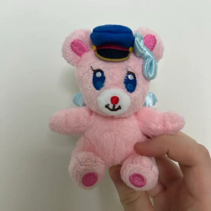 [BUNJANG] Aikatsu! Angel Bear Plush Keyring / 아이카츠 아이엠스타 엔젤리 베어 누이 인형 키링 도쿄 역무원