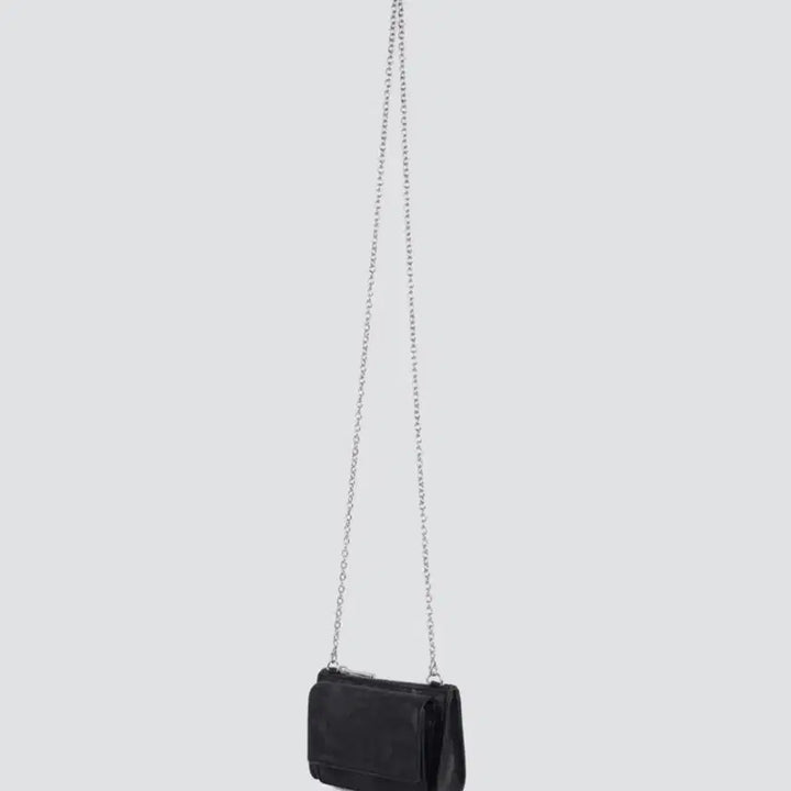 [SOLD OUT] 무신사 우먼즈 벨벳 블랙 체인 미니 크로스백 교신