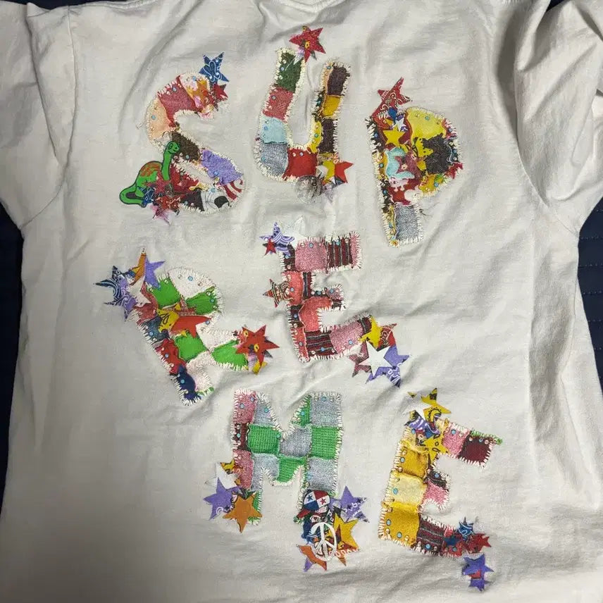 [BUNJANG] Supreme Patchwork Printing Short Sleeve T-Shirt M / 슈프림 패치워크 프린팅 반팔티 M
