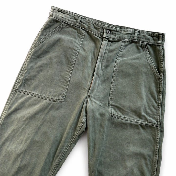 [BUNJANG] 1960s U.S. Army OG-107 Baker Pants Zipper Fly / 60&