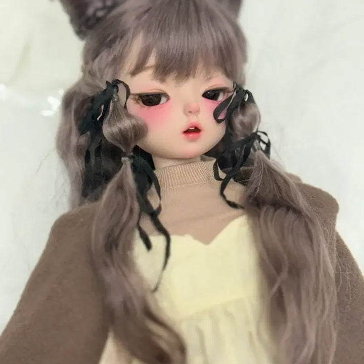 [BUNJANG] Brown Wig for MSD Doll / 구체관절인형  브라운 가발 msd