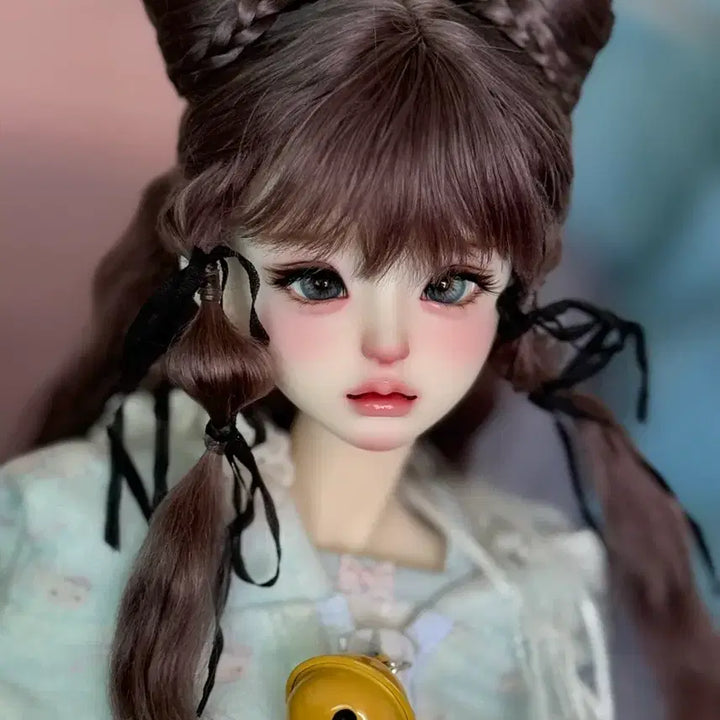 [BUNJANG] Brown Wig for MSD Doll / 구체관절인형  브라운 가발 msd