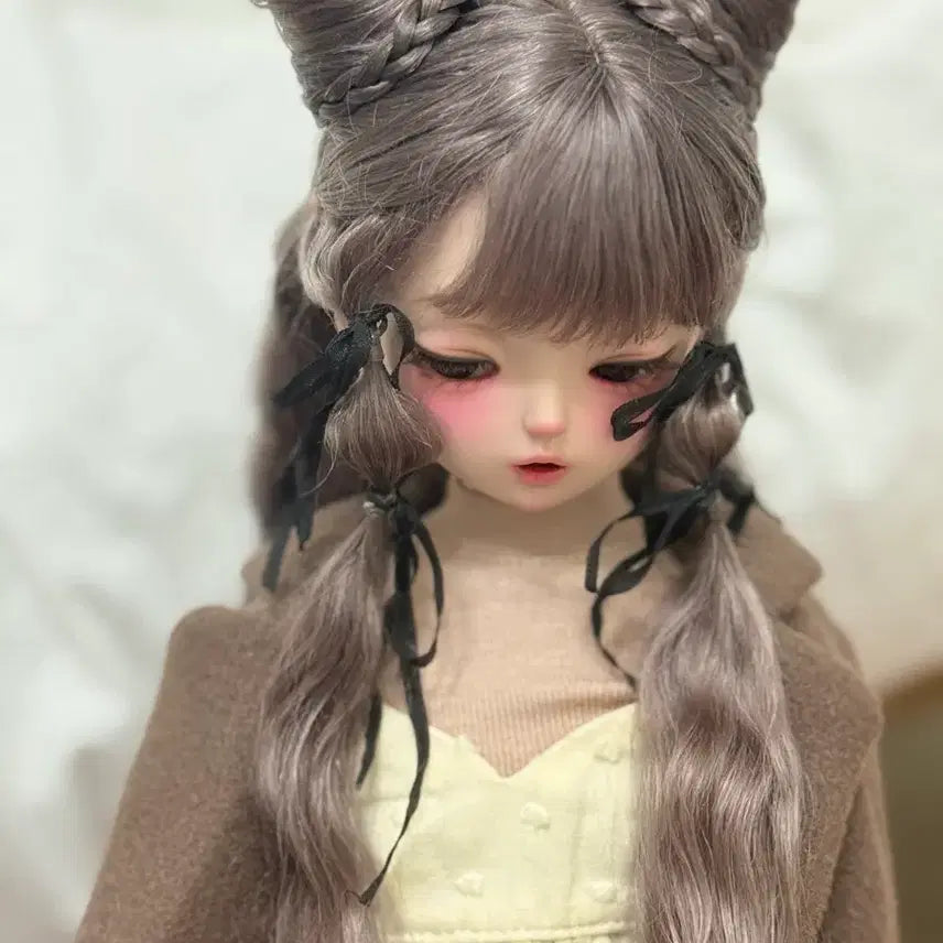 [BUNJANG] Brown Wig for MSD Doll / 구체관절인형  브라운 가발 msd
