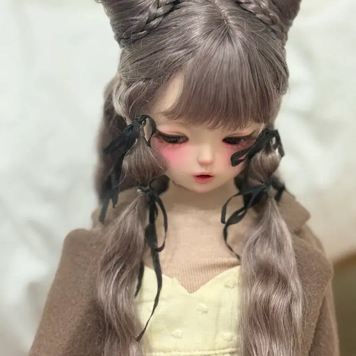 [BUNJANG] Brown Wig for MSD Doll / 구체관절인형  브라운 가발 msd