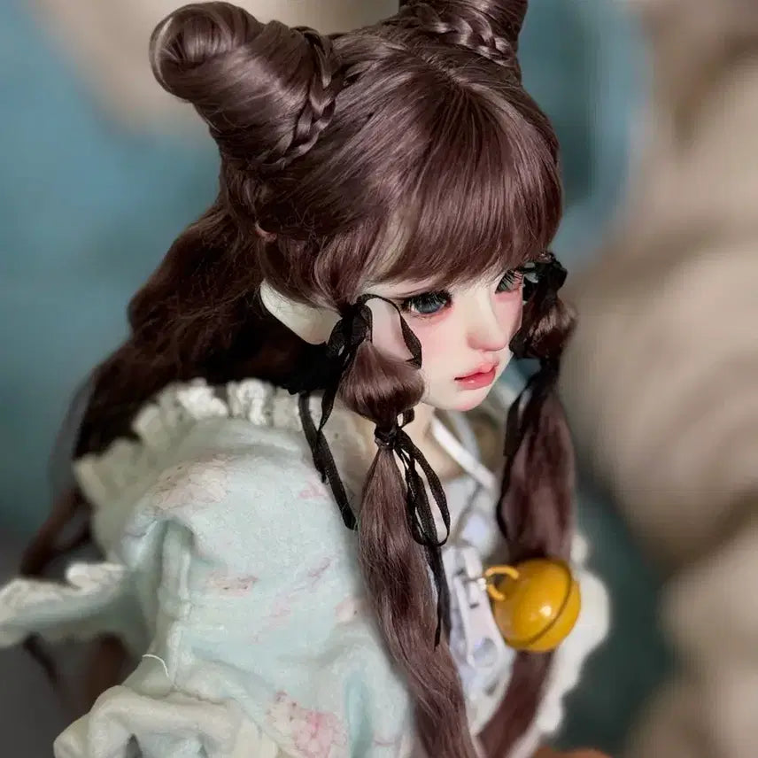 [BUNJANG] Brown Wig for MSD Doll / 구체관절인형  브라운 가발 msd