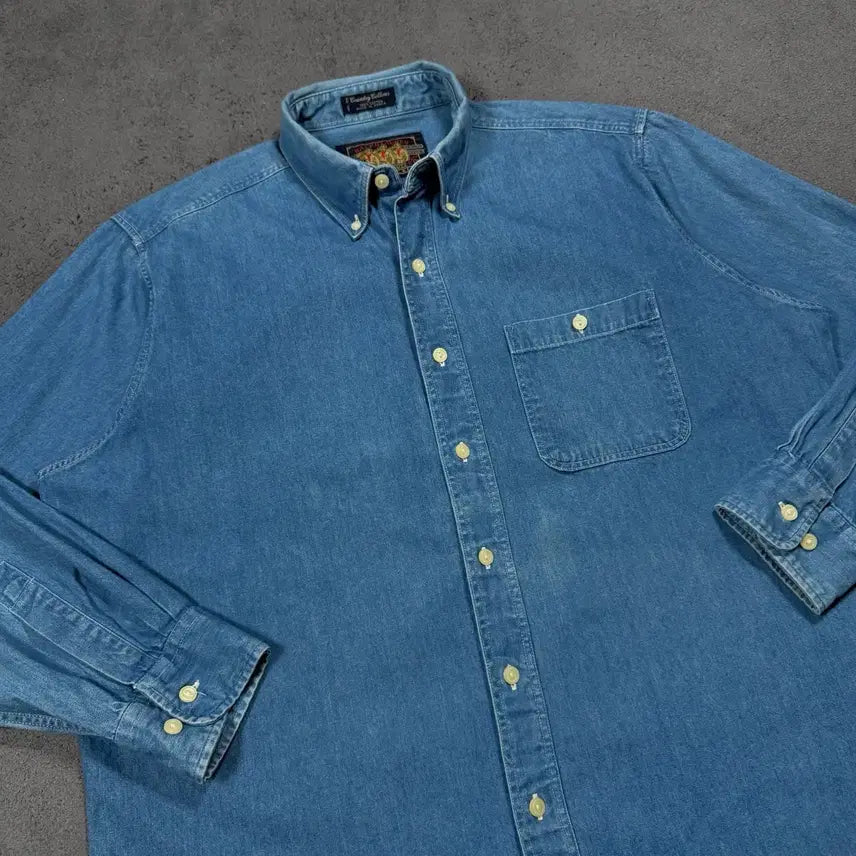 [BUNJANG] 80s Chaps Ralph Lauren Cotton Denim Shirt / 80&