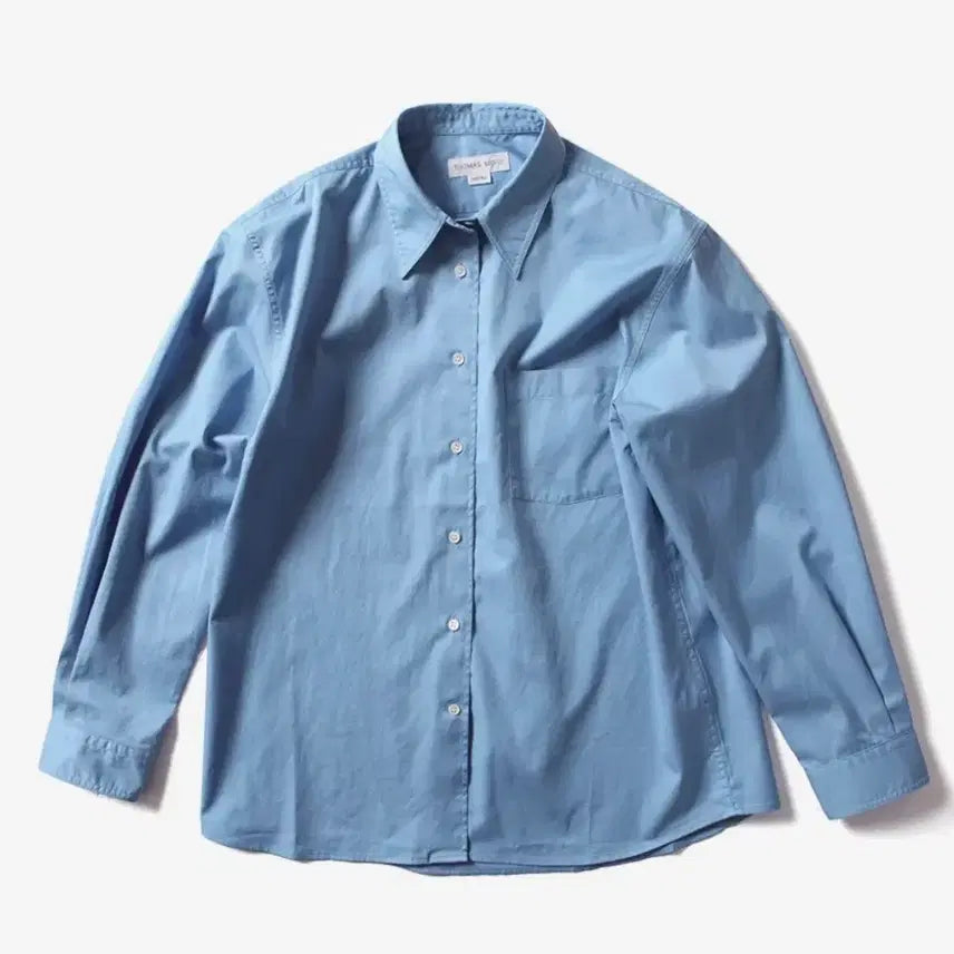 [BUNJANG] Thomasmore Pima Twill Shirt Lichen Blue XL / 토마스모어 피마 트윌 셔츠 라이첸블루 XL