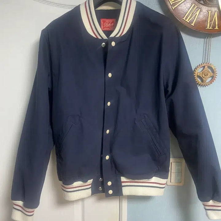 [BUNJANG] Dehen 1920 Cotton Varsity Jacket Navy / 데헨 1920 코튼 바시티 자켓 네이비