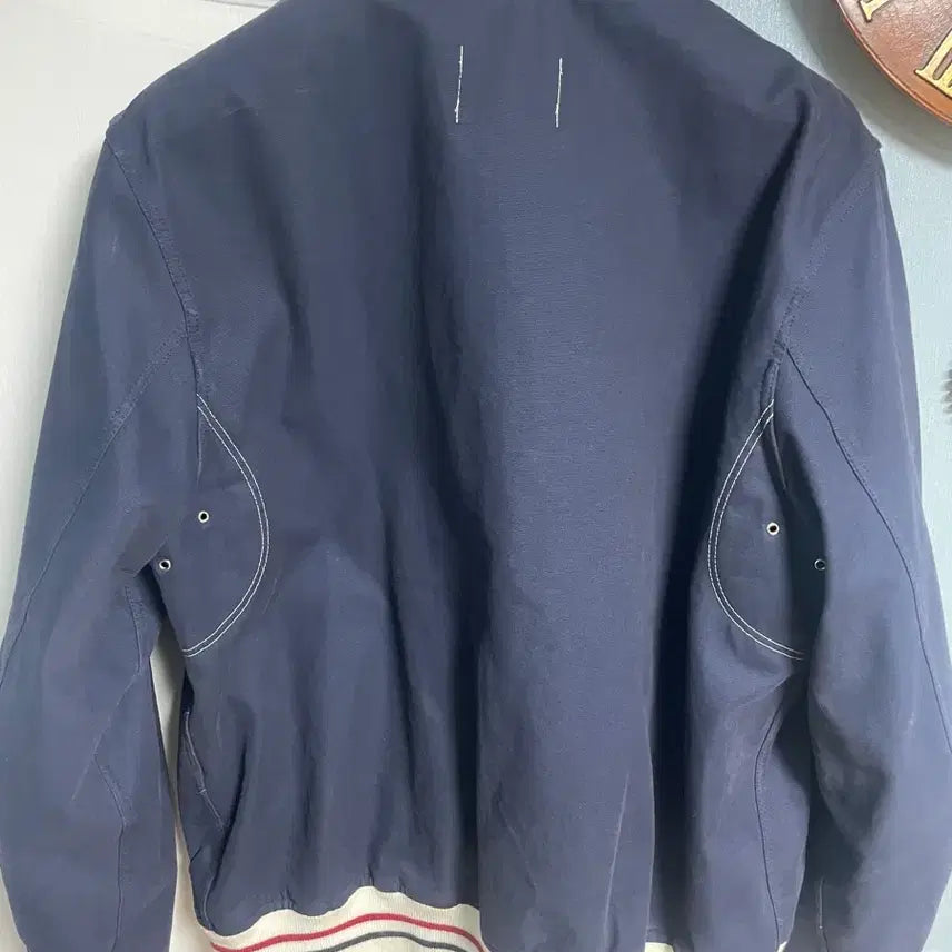 [BUNJANG] Dehen 1920 Cotton Varsity Jacket Navy / 데헨 1920 코튼 바시티 자켓 네이비