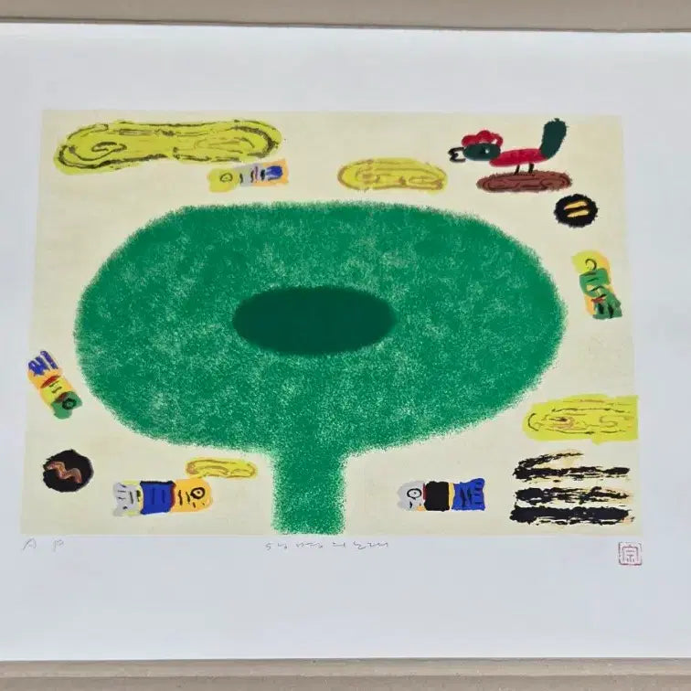 [BUNJANG] Kim Byung-jong "Song of Life" AP Print / *김병종 AP 판화 생명의노래