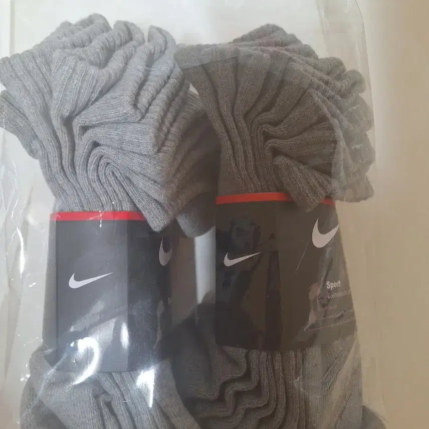 [BUNJANG] Nike Sports Socks (Gray) 8-Pair Bundle / 나이키 스포츠 양말 회색 새상품 총 2묶음 8켤레