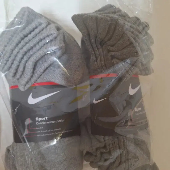 [BUNJANG] Nike Sports Socks (Gray) 8-Pair Bundle / 나이키 스포츠 양말 회색 새상품 총 2묶음 8켤레