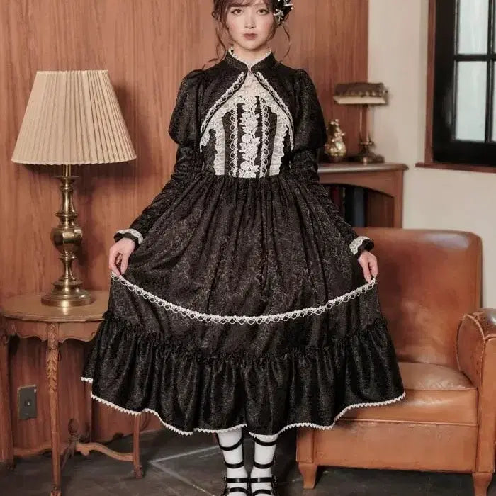 [BUNJANG] Chalmiere Lolita Victorian Dress / (미사용) chalmiere 샤르미에르 로리타 고스로리 빅토리안 원피스