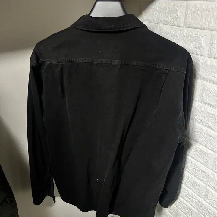 [BUNJANG] DINEUNT Denim Zip Shirt Black Medium / 디네댓 워시드 데님 집 셔츠 블랙 미디엄