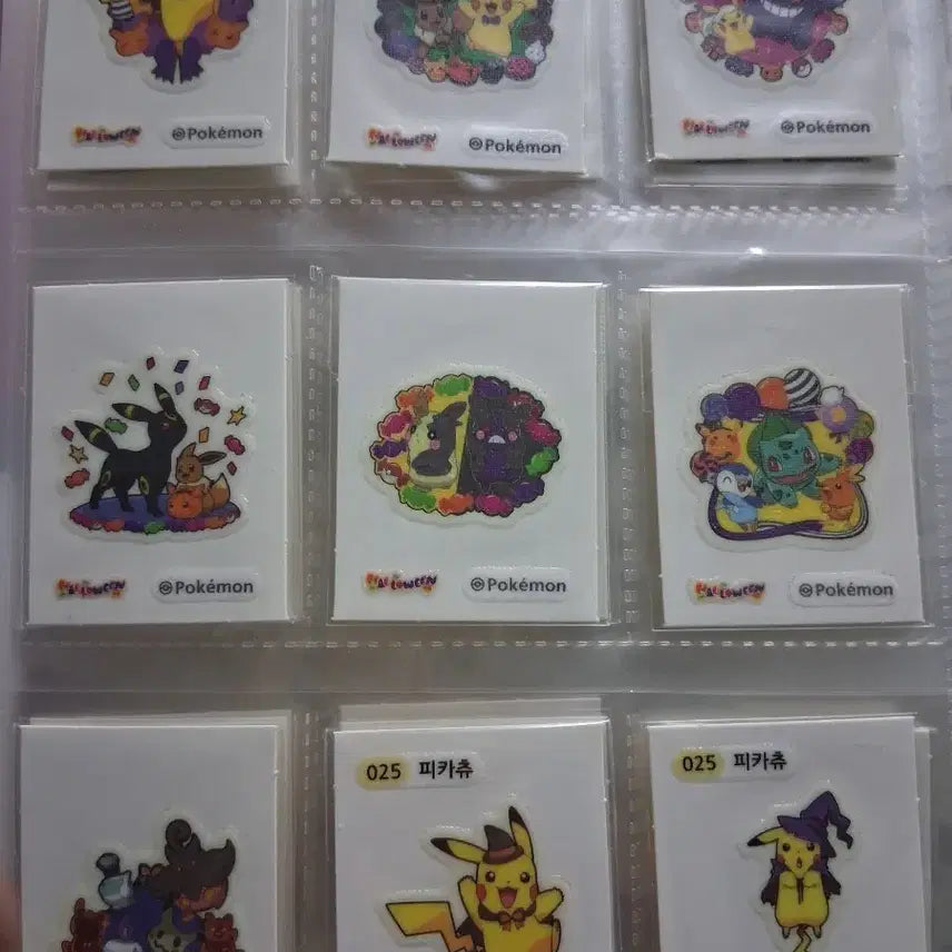 [BUNJANG] Pokemon Halloween Stickers / 포켓몬 할로원 띠부실