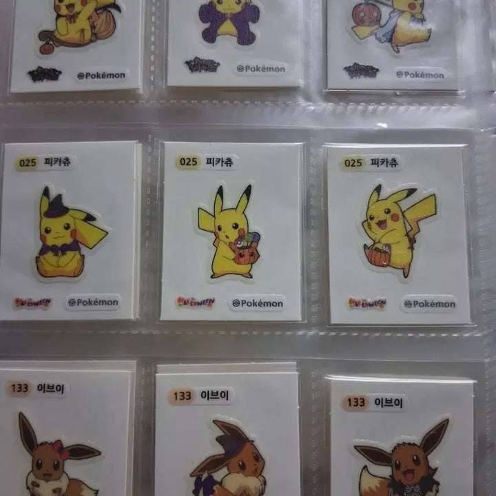 [BUNJANG] Pokemon Halloween Stickers / 포켓몬 할로원 띠부실