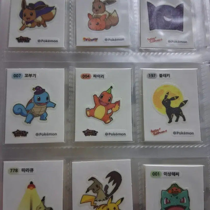 [BUNJANG] Pokemon Halloween Stickers / 포켓몬 할로원 띠부실