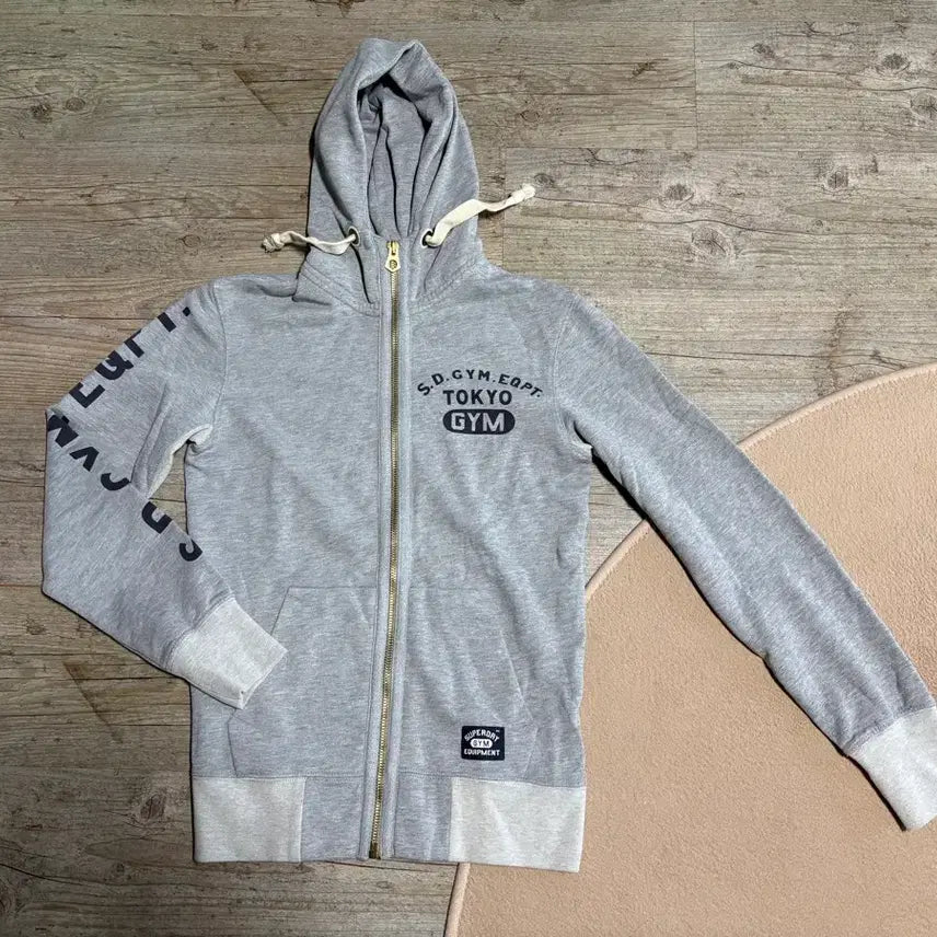 [BUNJANG] Superdry Tokyo Gym Hoodie Gray / 슈퍼드라이 도쿄 GYM 후드집업 그레이