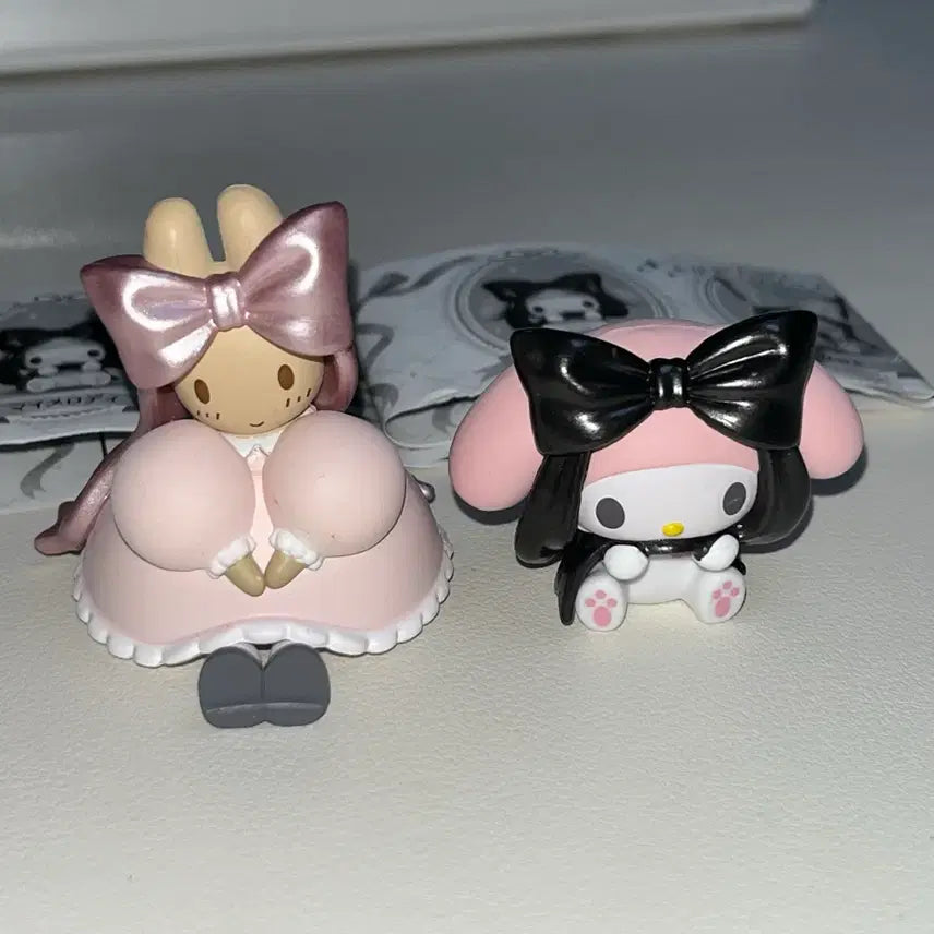 [BUNJANG] Sanrio My Melody &amp; Marron Cream Figure Bundle Set / 산리오 발레 리본 피규어 가챠 마이멜로디 마론크림 일괄양도