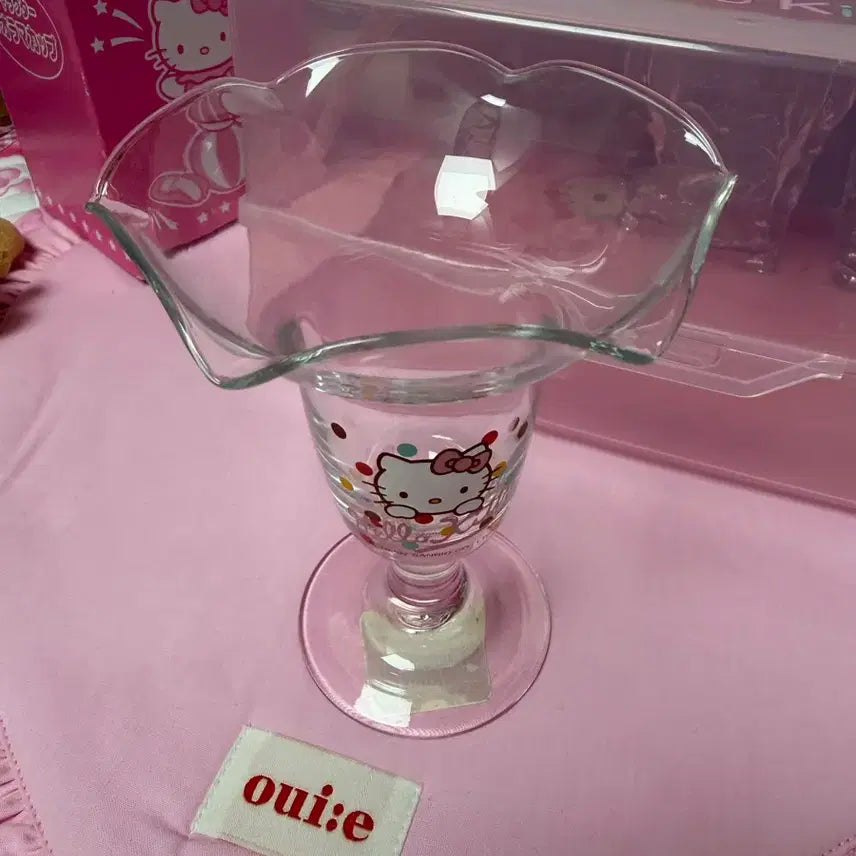[BUNJANG] Sanrio Hello Kitty Parfait Cup Vintage / 고전 키티 파르페컵