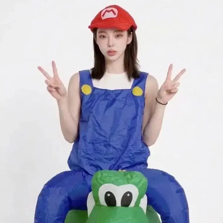 [BUNJANG] Mario &amp; Yoshi Air Suit Costume Rental / 마리오 졸업사진@첫게시 할인중!!!@
