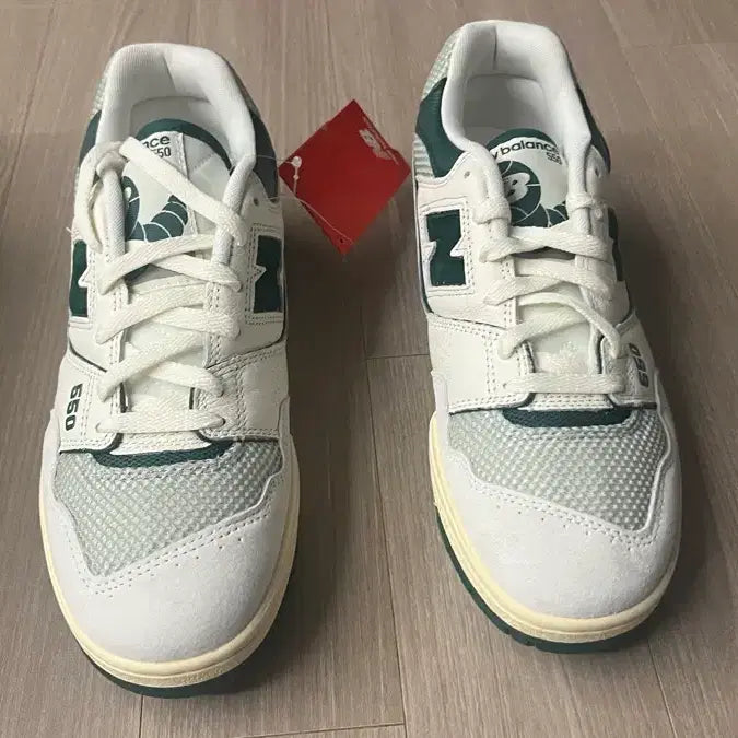 [BUNJANG] New Balance 550 White/Green Sneakers (265mm) / 뉴발란스550 흰초 265 새제품