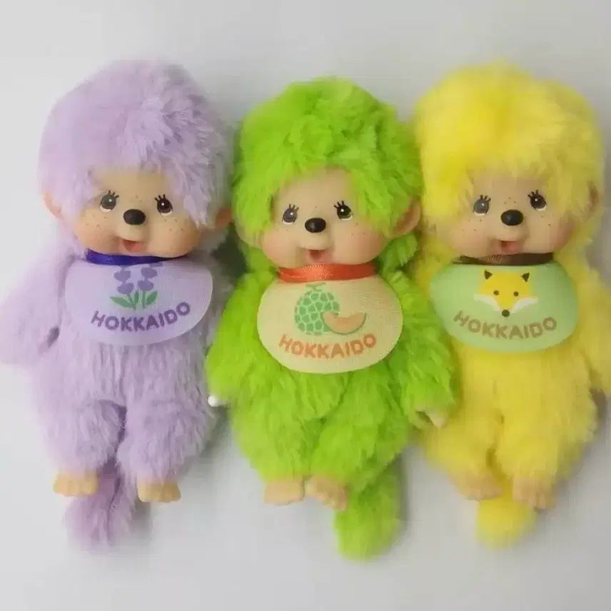 [BUNJANG] Monchhichi Hokkaido Limited Edition Keyring Set / 신상 일본 지역한정 몬치치 키링 훗카이도 라벤더 메론 여우 온천