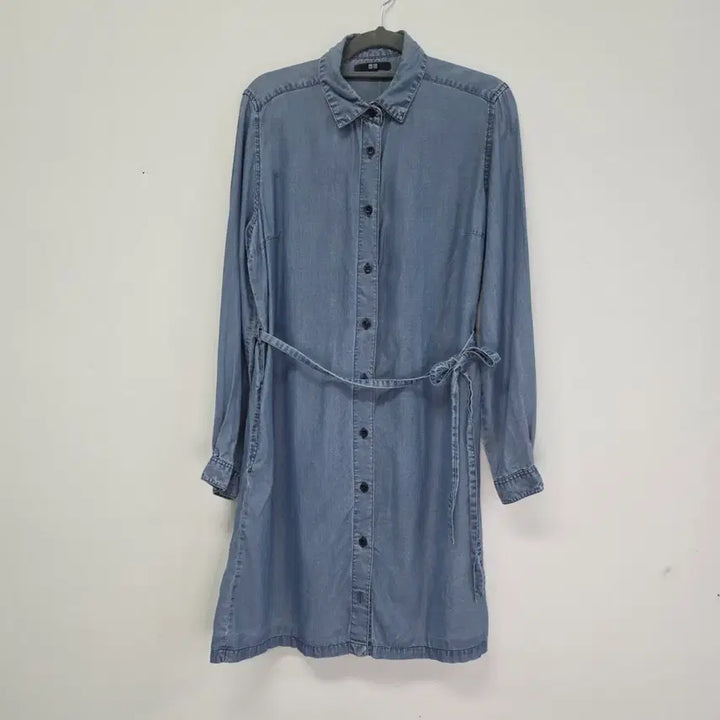[BUNJANG] Uniqlo Denim Shirt Dress L / 유니클로 데님 셔츠 원피스 L