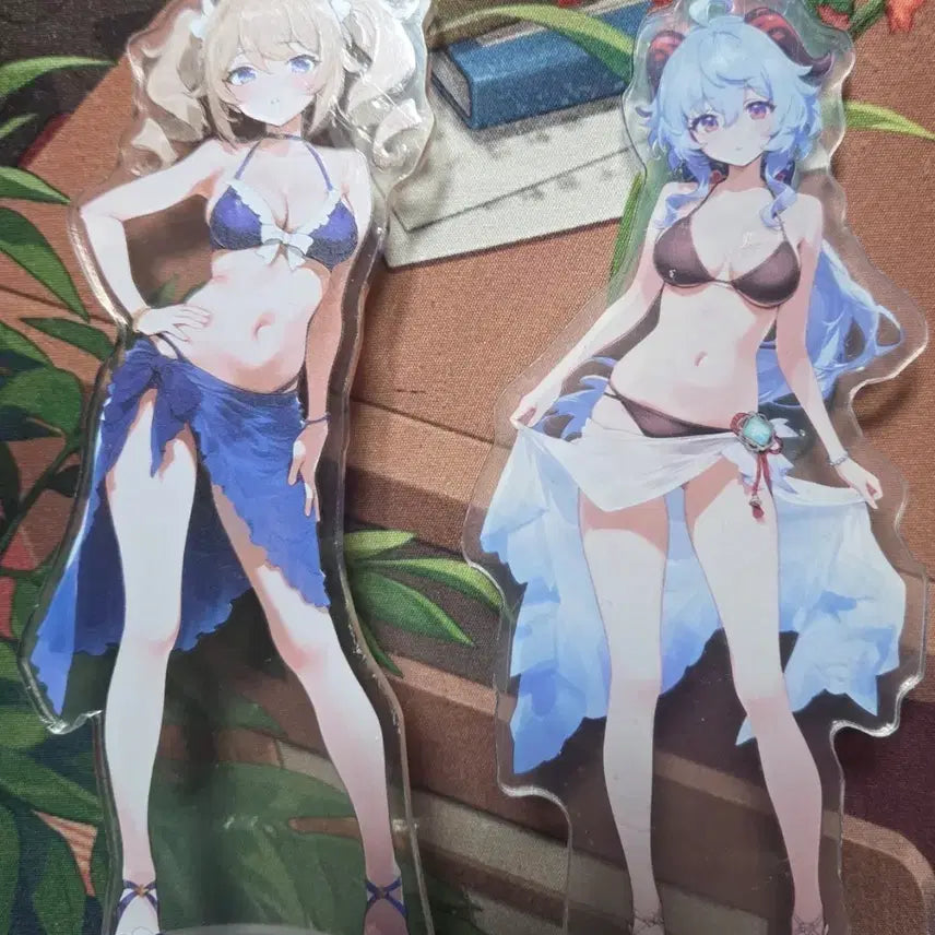 [BUNJANG] Genshin Impact Ganyu &amp; Barbara Acrylic Stand / 원신 비공식 감우 바바라 아크릴 스탠드