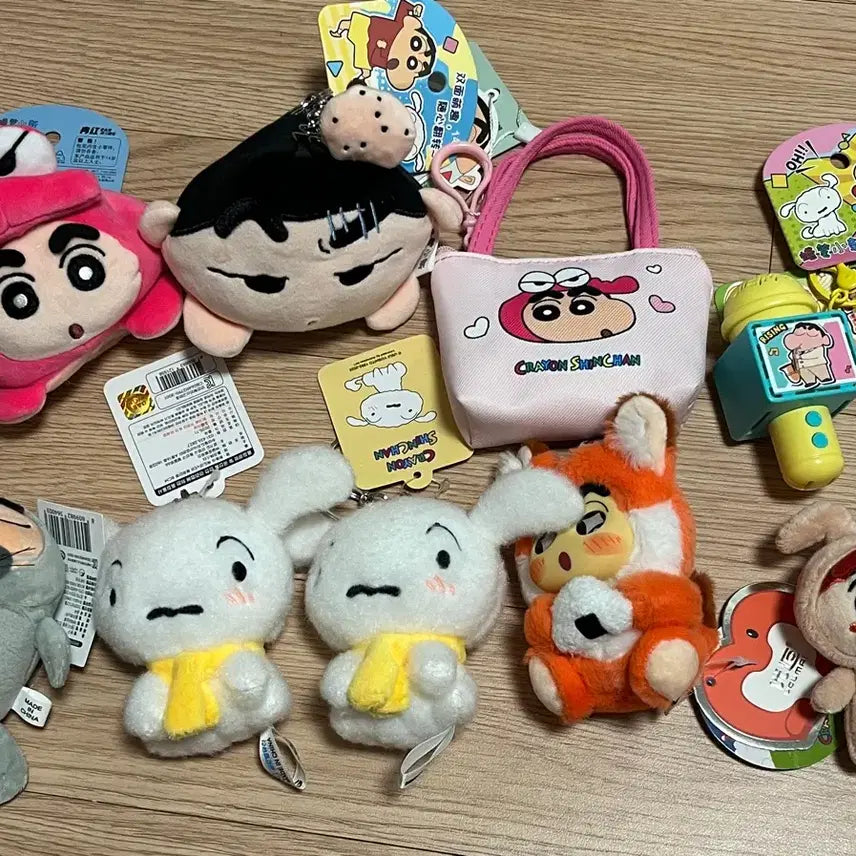 [BUNJANG] Crayon Shin-chan Plush Keychain Collection / 짱구 봉제인형 키링/인형 모음