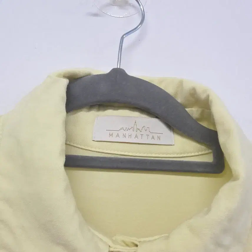 [BUNJANG] Manhattan Yellow Shirt Long Dress / 맨하탄 셔츠형 롱 원피스  F