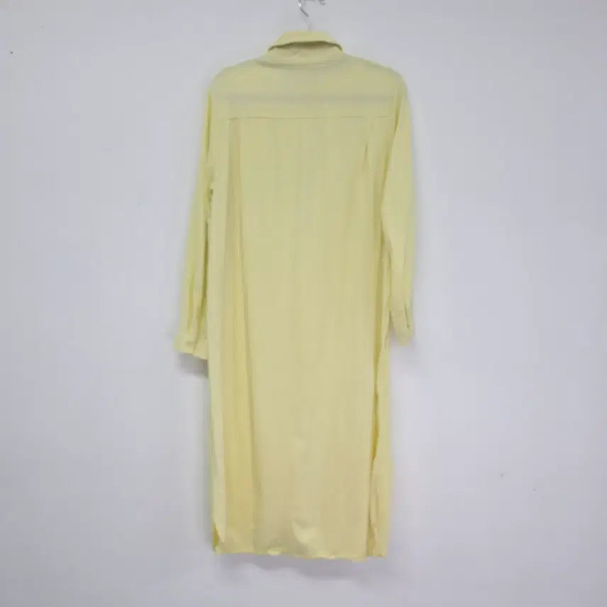 [BUNJANG] Manhattan Yellow Shirt Long Dress / 맨하탄 셔츠형 롱 원피스  F