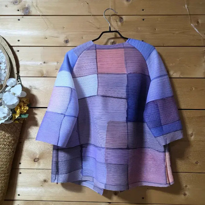 [SOLD OUT] 배색 플리츠 자켓. (코사지 코디용입니다