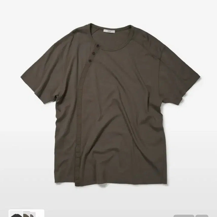 [SOLD OUT] ETCE 커브드 헨리넥 티