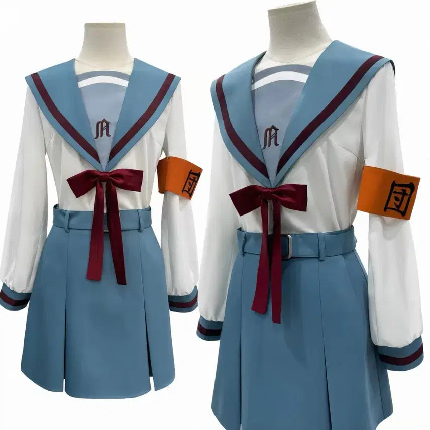 [BUNJANG] Haruhi Suzumiya High School Uniform Cosplay Costume / 스즈미야 하루히의 우울 갸루 교복 졸업사진 졸사 대여 코스프레 y2k