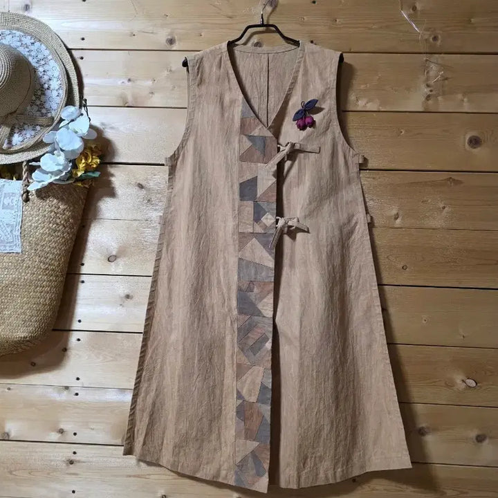 [SOLD OUT] 천연염색 개량조끼. (코사지 코디용입니다