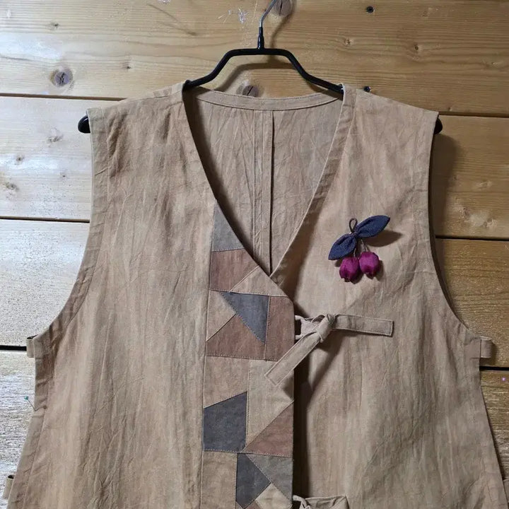 [SOLD OUT] 천연염색 개량조끼. (코사지 코디용입니다