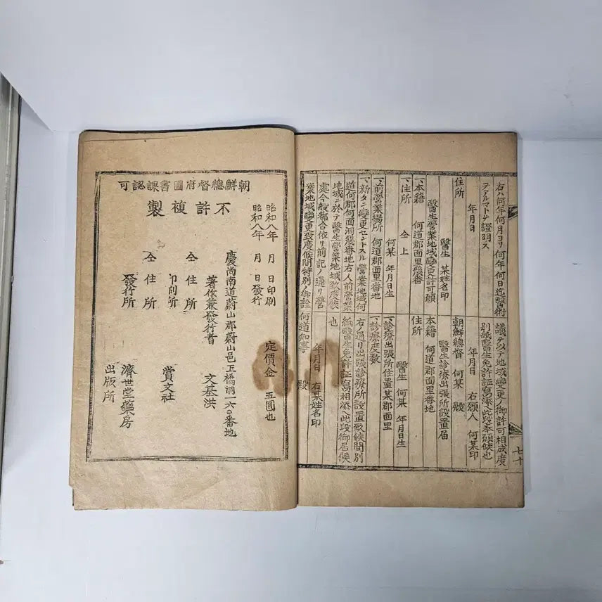 [BUNJANG] Unidentified Je Se Bo Gam 1933 Antique Book / 한의학 고서적 제세보감1933